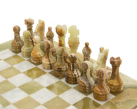 The Alghero Onyx and Marble Chess Set