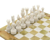 The Alghero Onyx and Marble Chess Set