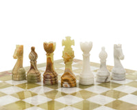 The Alghero Onyx and Marble Chess Set