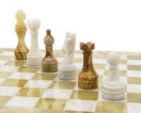 The Alghero Onyx and Marble Chess Set