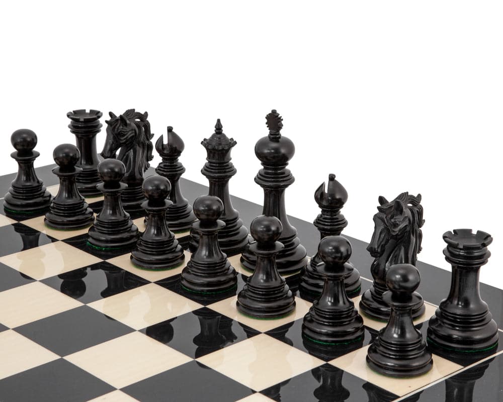 Constantine Series Ebony Chess Set (Hover Image)