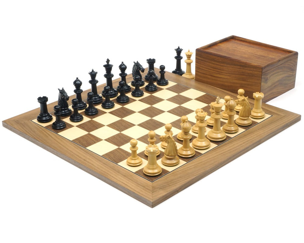 The Bath Ebony and Walnut Chess Set