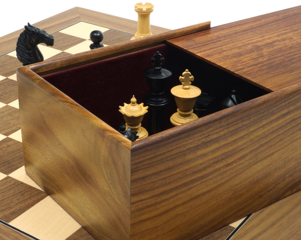 The Bath Ebony and Walnut Chess Set