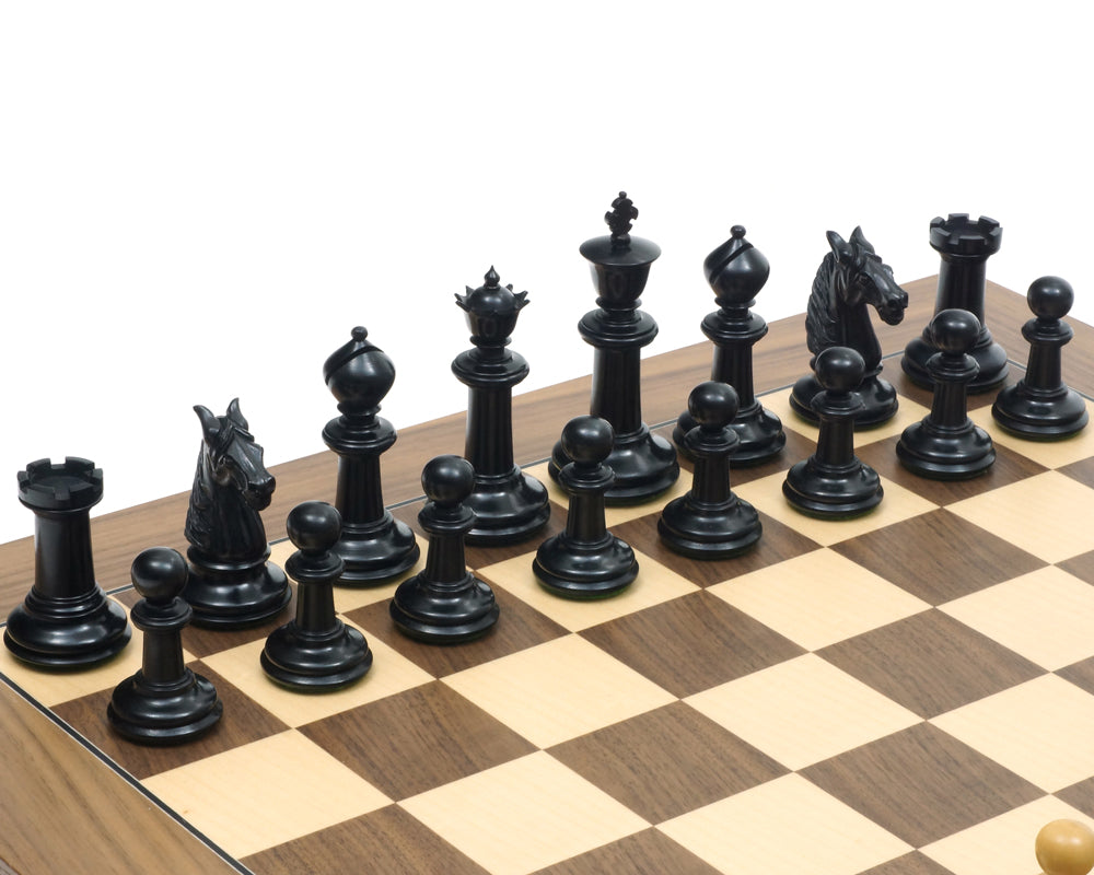 The Bath Ebony and Walnut Chess Set