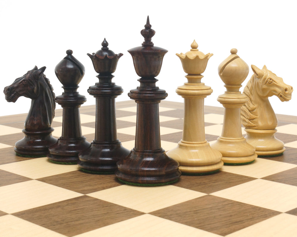 The Bath Rosewood and Walnut Chess Set