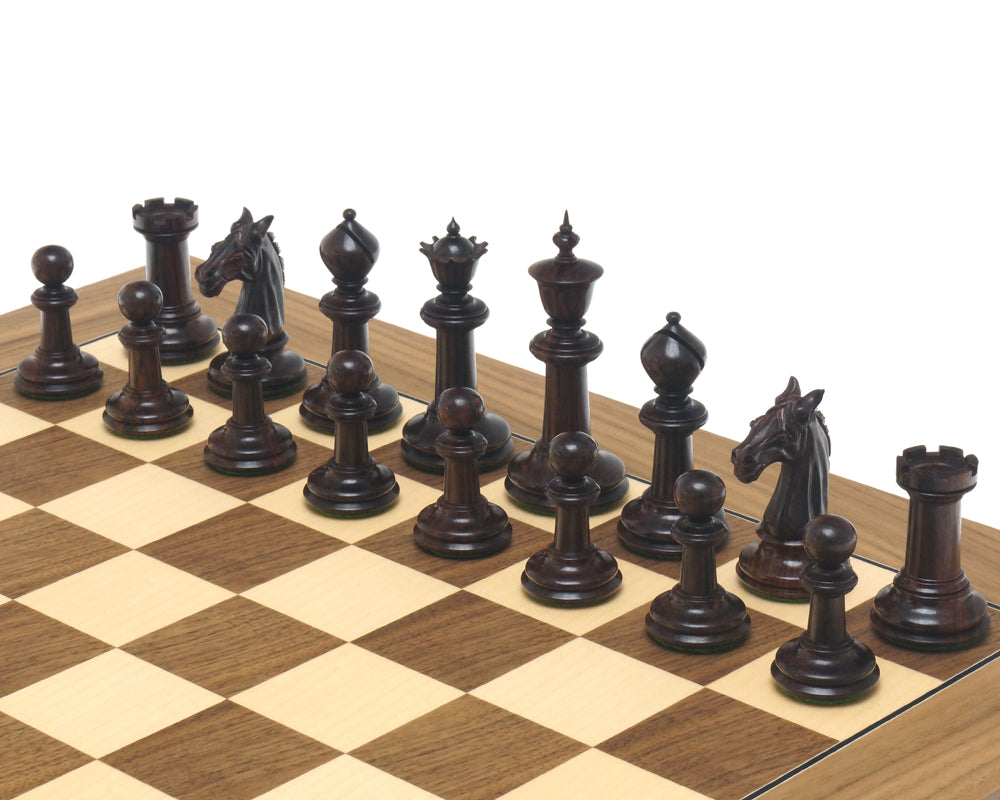 The Bath Rosewood and Walnut Chess Set