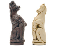 Berkeley Chess Royal Beast Russet Chessmen