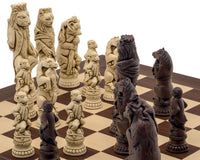 Berkeley Chess Reynard the Fox Russet Chessmen