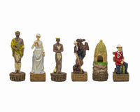 The British Vs Zulus Hand-Painted Themed Chess Pieces by Italfama