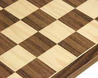 45cm Walnut and Maple Chessboard