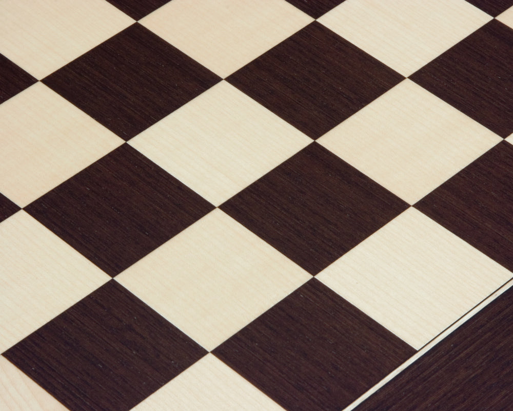 19.7 Inch Wenge and Maple Deluxe Chess Board with 1.97 Inch Playing Squares, Crafted in Spain by Rechapados Ferrer S.A.