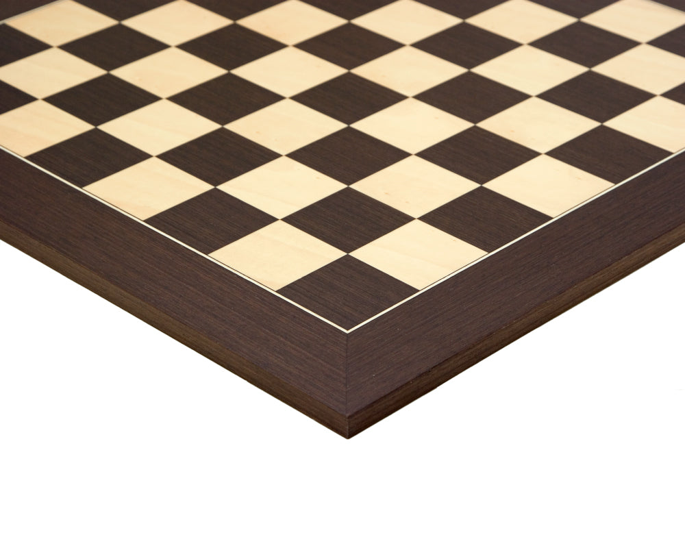 Wenge and Maple Deluxe Chess Board, 21.7 Inch, with 2.17 Inch Playing Squares, Crafted in Spain by Rechapados Ferrer S.A.