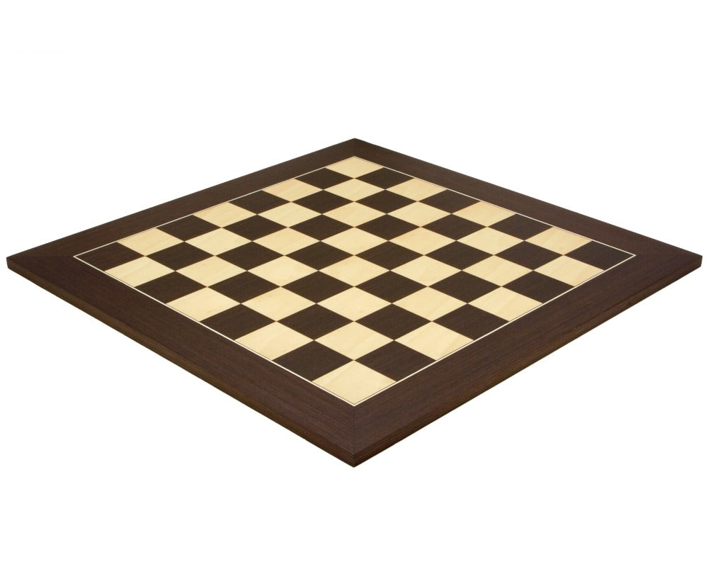 21.7 Inch Wenge and Maple Deluxe Chess Board with 2.17 Inch Playing Squares