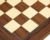 35cm Walnut and Maple Deluxe Chessboard
