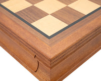 50cm Mahogany Framed Chess Cabinet with Drawer