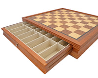 50cm Mahogany Framed Chess Cabinet with Drawer