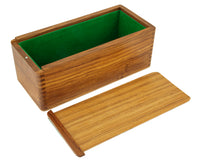 28cm Sheesham Chess Piece Box with Sliding Lid