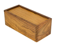 28cm Sheesham Chess Piece Box with Sliding Lid
