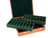 Root Wood Burl Luxury Compartment Chess Piece Case 43cm
