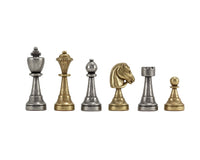 Finnesburg Series Brass & Nickel Chess Pieces - 7.6cm