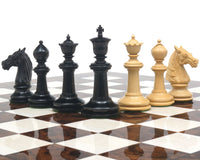 Bath Series Classic Staunton Ebony Chess Pieces - 10.8cm