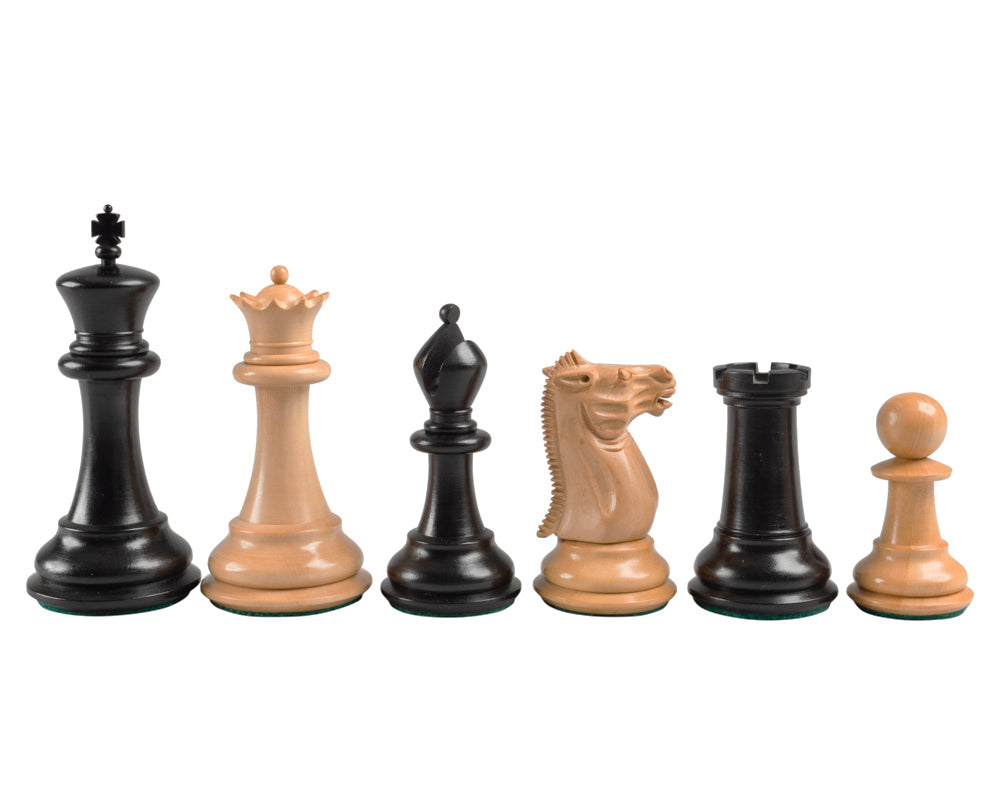 Reproduction Staunton Ebony Chessmen 1849 Model 10cm