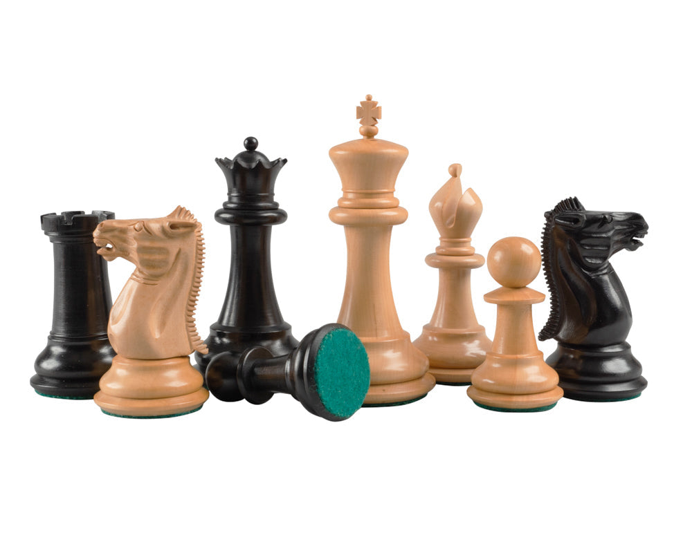 Reproduction Staunton Ebony Chessmen 1849 Model 10cm