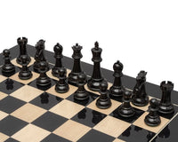 1972 Reproduction Staunton Ebony Chess Pieces - 8.9cm