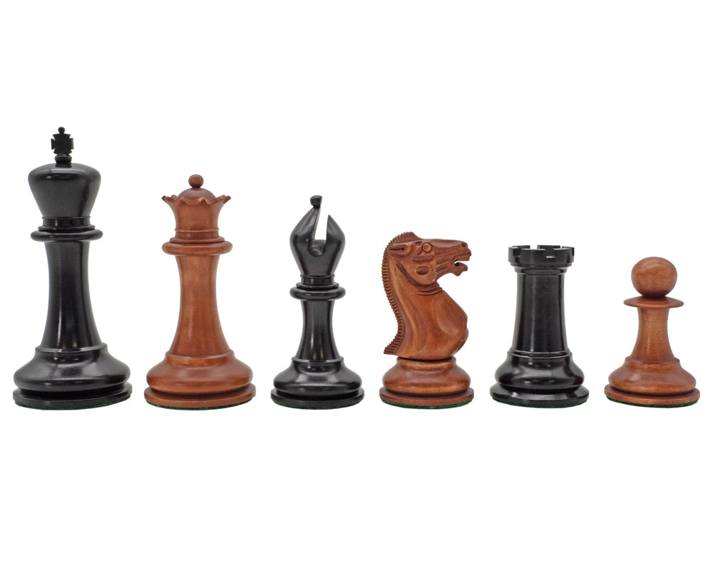 1849 Reproduction Luxury Chess Men Ebony and antiqued Boxwood 11cm