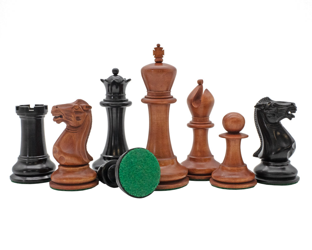 1849 Reproduction Luxury Chess Men Ebony and antiqued Boxwood 11cm