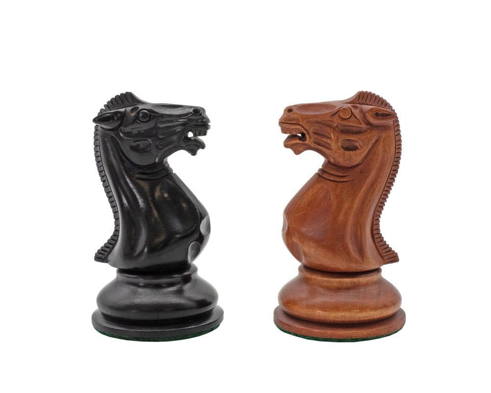 1849 Reproduction Luxury Chess Men Ebony and antiqued Boxwood 11cm