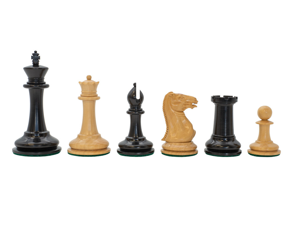 JJ Cooke 9cm Ebonised Chess Men