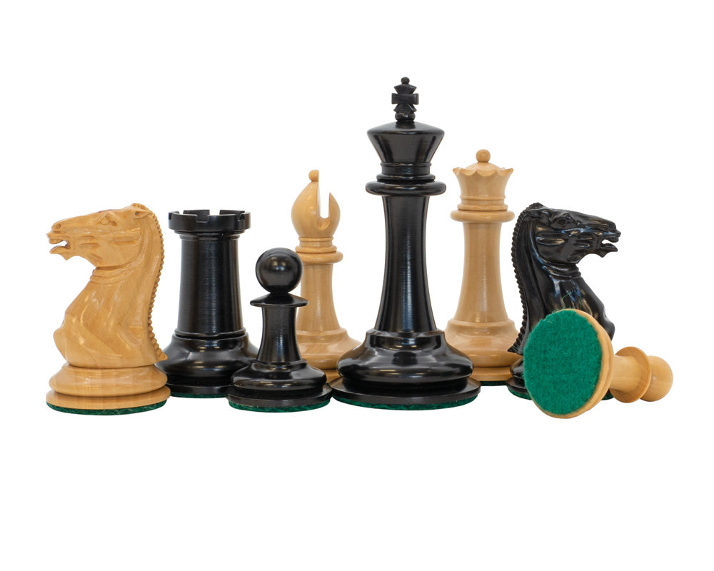 JJ Cooke 9cm Ebonised Chess Men