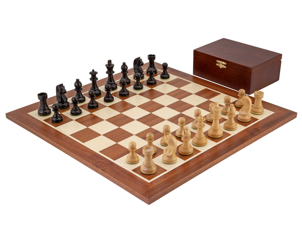 Down Head Black Grand Championship Chess Set