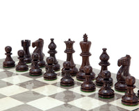 Atlantic Rosewood & Ash Burl Chess Set