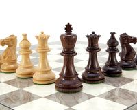 Atlantic Rosewood & Ash Burl Chess Set