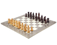 Atlantic Rosewood & Ash Burl Chess Set