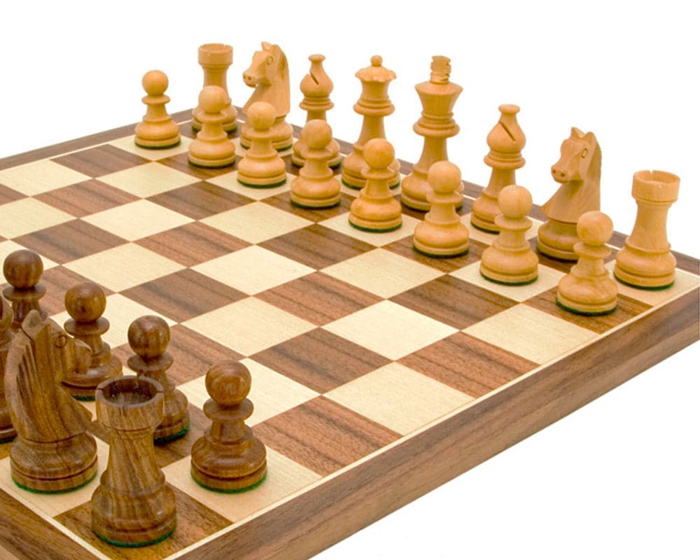 Down Head Knight Academy Small Chess Set (Hover Image)