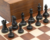 Competition Black Staunton Chess Set with Case
