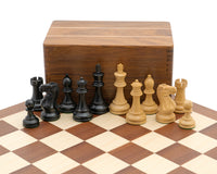 Competition Black Staunton Chess Set with Case