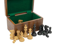 Competition Black Staunton Chess Set with Case