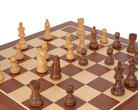 مجموعة شطرنج شيشام من خشب الماهوجني الفرنسي