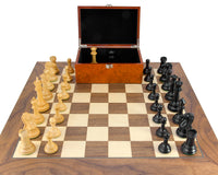 Parthenon Grand Ebony and Walnut Chess Set