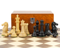 Parthenon Grand Ebony and Walnut Chess Set