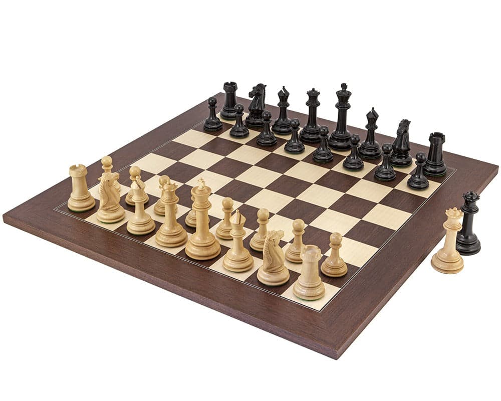 Parthenon Rosewood and Ebony Chess Set