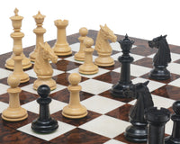 Classic Staunton Ebony & Dark Walnut Bath Series Grand Chess Set