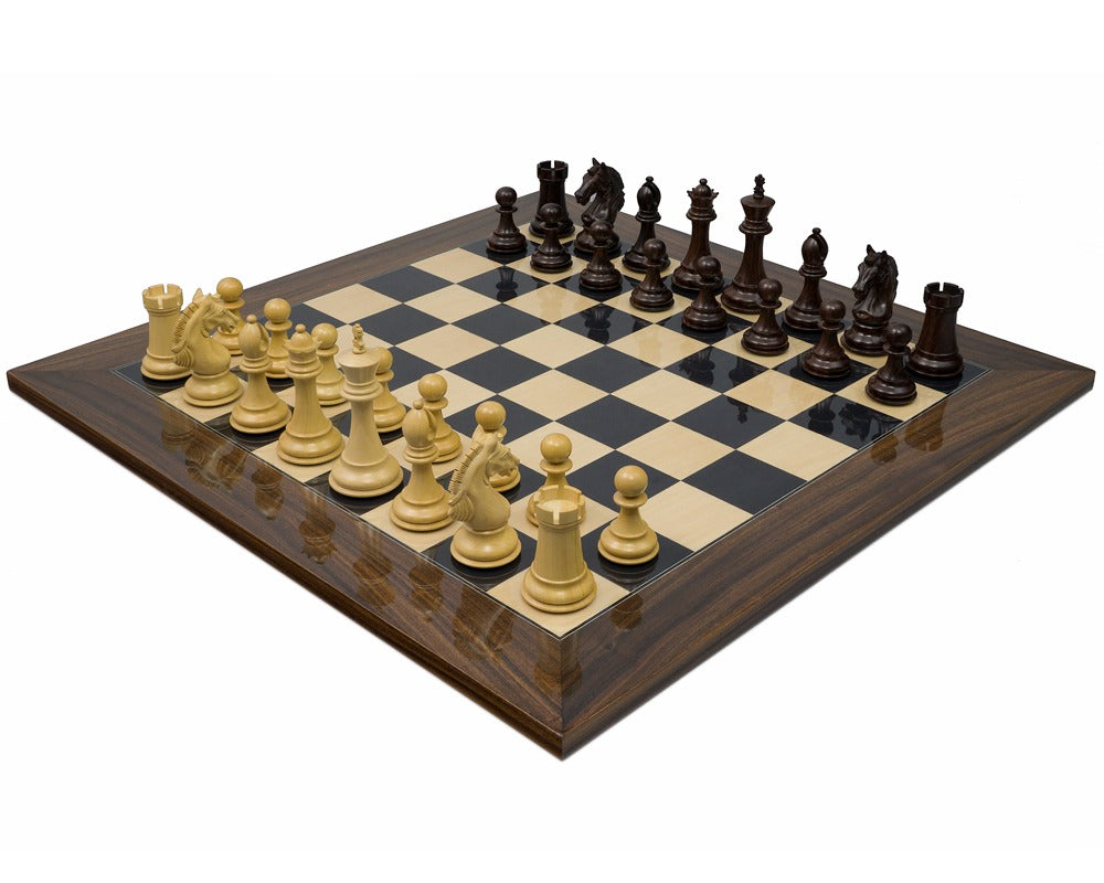 The Stretford Knight Luxury Rosewood Chess Set