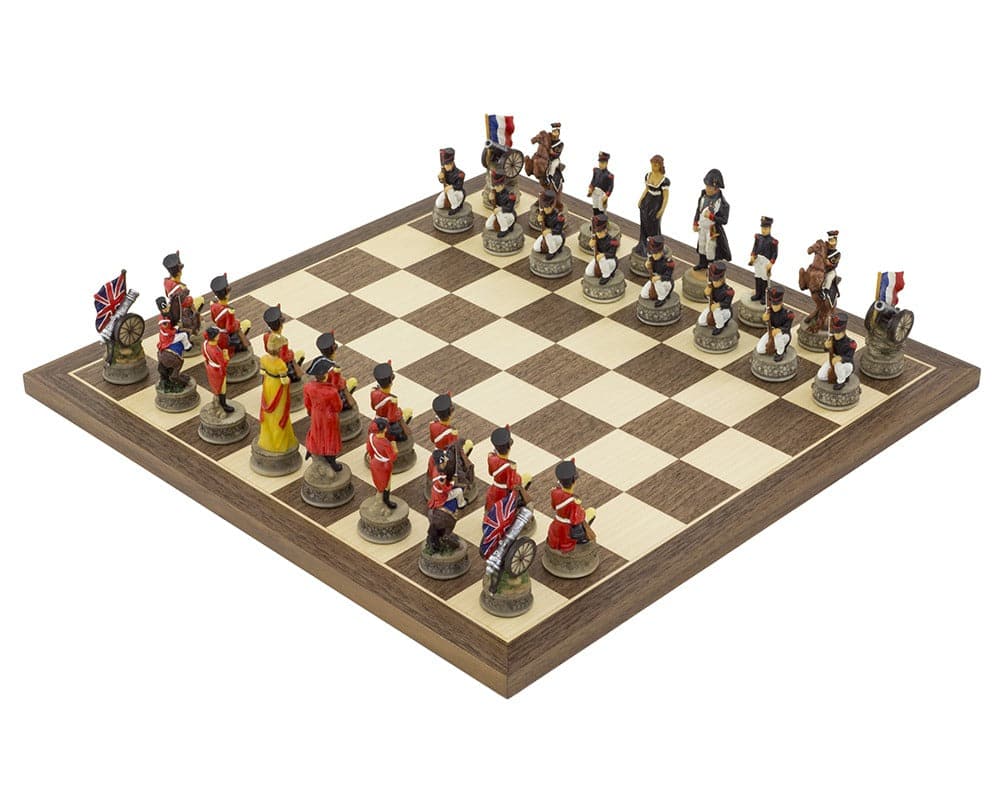 Battle of Waterloo Hand painted themed Chess set by Italfama