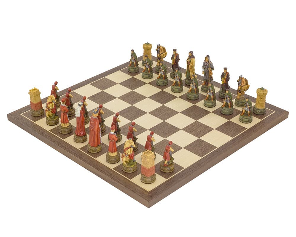 The Camelot Hand Painted Chess Set