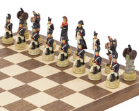 The Napoleon Vs Russians Hand-Painted Themed Chess Set by Italfama